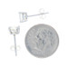 Sterling Silver Cubic Zirconia Stud Earrings - 925 Princess 1.50ctw Pierced Sterling Silver Cubic Zirconia Stud Earrings - 925 Princess 1.50ctw Pierced