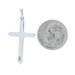 Sterling Silver Marcasite Etched Cross Pendant - 925 Faith Sterling Silver Marcasite Etched Cross Pendant - 925 Faith