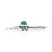 Sterling Silver Malachite Cross Pendant - 925 Round Cabochon Faith Sterling Silver Malachite Cross Pendant - 925 Round Cabochon Faith