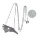 Sterling Silver North Carolina Pendant Necklace 17 1/4" -925 NC Home Heart State Sterling Silver North Carolina Pendant Necklace 17 1/4" -925 NC Home Heart State
