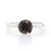 Sterling Silver Smoky Quartz Solitaire Engagement Ring - 925 Round 1.10ct Sterling Silver Smoky Quartz Solitaire Engagement Ring - 925 Round 1.10ct
