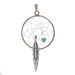 Sterling Silver Turquoise Dream Catcher Southwestern Pendant - 925 Nugget Sterling Silver Turquoise Dream Catcher Southwestern Pendant - 925 Nugget