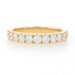 Yellow Gold Diamond French Set Wedding Band - 18k Round Cut .98ctw Ring Yellow Gold Diamond French Set Wedding Band - 18k Round Cut .98ctw Ring