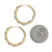 Yellow Gold Sapphire & Diamond Inside-Out Hoop Earrings -14k Rnd 1.25ctw Pierced Yellow Gold Sapphire & Diamond Inside-Out Hoop Earrings -14k Rnd 1.25ctw Pierced