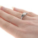 White Gold Diamond & Sapphire Three-Stone Engagement Ring 14k Round 2.05ctw White Gold Diamond & Sapphire Three-Stone Engagement Ring 14k Round 2.05ctw
