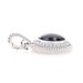 Judith Ripka Onyx & Cubic Zirconia Halo Enhancer Pendant - Sterling 925 Cabochon Judith Ripka Onyx & Cubic Zirconia Halo Enhancer Pendant - Sterling 925 Cabochon