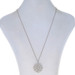 White Gold Diamond Floral Vine Scrollwork Pendant Necklace 18" - 18k Rnd 1.21ctw