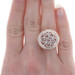 Rose Gold Diamond Cluster Cocktail Halo Ring 14k .60ctw Floral Vine Scrollwork Rose Gold Diamond Cluster Cocktail Halo Ring 14k .60ctw Floral Vine Scrollwork