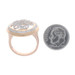 Rose Gold Diamond Cluster Cocktail Halo Ring 14k .60ctw Floral Vine Scrollwork Rose Gold Diamond Cluster Cocktail Halo Ring 14k .60ctw Floral Vine Scrollwork