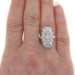 White Gold Diamond Art Deco Ring - 14k Mine .55ctw Vintage Three-Stone White Gold Diamond Art Deco Ring - 14k Mine .55ctw Vintage Three-Stone