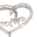 White Gold Diamond Mom Heart Pendant - 10k Single Cut .15ctw Love Mother's Gift White Gold Diamond Mom Heart Pendant - 10k Single Cut .15ctw Love Mother's Gift
