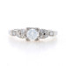 Platinum Diamond Art Deco Engagement Ring - Transitional Round .48ctw Vintage Platinum Diamond Art Deco Engagement Ring - Transitional Round .48ctw Vintage