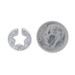 White Gold Diamond Star Solitaire Enhancer Pendant - 18k Celestial Matte Jacket White Gold Diamond Star Solitaire Enhancer Pendant - 18k Celestial Matte Jacket