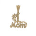 Yellow Gold #1 Mom Pendant - 14k Mother's Keepsake Love Gift Yellow Gold #1 Mom Pendant - 14k Mother's Keepsake Love Gift