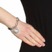 Judith Ripka Cubic Zirconia Braided Heart Charm Bracelet 7 1/4" 925 Reversible Judith Ripka Cubic Zirconia Braided Heart Charm Bracelet 7 1/4" 925 Reversible