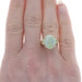 Yellow Gold Opal Cocktail Solitaire Ring - 14k Oval Cabochon 3.73ct Yellow Gold Opal Cocktail Solitaire Ring - 14k Oval Cabochon 3.73ct