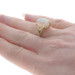 Yellow Gold Opal Cocktail Solitaire Ring - 14k Oval Cabochon 3.73ct Yellow Gold Opal Cocktail Solitaire Ring - 14k Oval Cabochon 3.73ct