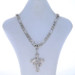 Sterling Budded Resurrection Cross Men's Pendant Necklace 18" - 925 Faith Bling Sterling Budded Resurrection Cross Men's Pendant Necklace 18" - 925 Faith Bling