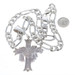 Sterling Budded Resurrection Cross Men's Pendant Necklace 18" - 925 Faith Bling Sterling Budded Resurrection Cross Men's Pendant Necklace 18" - 925 Faith Bling
