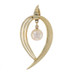 Mikimoto Akoya Pearl Leaf Pendant - Yellow Gold 14k Mikimoto Akoya Pearl Leaf Pendant - Yellow Gold 14k