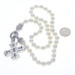 Judith Ripka Pearl Amethyst CZ Maltese Cross Necklace 18" Sterling 925 Faith Judith Ripka Pearl Amethyst CZ Maltese Cross Necklace 18" Sterling 925 Faith
