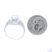 White Gold Aquamarine Cocktail Solitaire Ring -10k Oval 1.20ct Milgrain Filigree White Gold Aquamarine Cocktail Solitaire Ring -10k Oval 1.20ct Milgrain Filigree