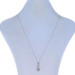 White Gold Diamond Cluster Pendant Necklace 17 3/4" -10k Rnd .14ctw Spiral Twist White Gold Diamond Cluster Pendant Necklace 17 3/4" -10k Rnd .14ctw Spiral Twist