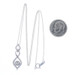 White Gold Diamond Cluster Pendant Necklace 17 3/4" -10k Rnd .14ctw Spiral Twist White Gold Diamond Cluster Pendant Necklace 17 3/4" -10k Rnd .14ctw Spiral Twist