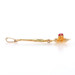 Yellow Gold Lab-Created Ruby Vintage Lavaliere Solitaire Pendant 10k Rnd Flower Yellow Gold Lab-Created Ruby Vintage Lavaliere Solitaire Pendant 10k Rnd Flower
