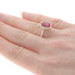 Yellow Gold Rubellite Tourmaline & Diamond Halo Ring 14k Oval 2.49ctw Cathedral Yellow Gold Rubellite Tourmaline & Diamond Halo Ring 14k Oval 2.49ctw Cathedral