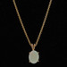 Yellow Gold Opal Solitaire Pendant Necklace 16 1/4" - 14k Oval Cabochon 1.55ct Yellow Gold Opal Solitaire Pendant Necklace 16 1/4" - 14k Oval Cabochon 1.55ct