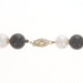 Yellow Gold Onyx & Cultured Pearl Beaded Strand Necklace 18" - 14k
