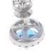 White Gold Blue Topaz & Diamond Large Halo Stud Earrings 14k Rnd 3.84ctw Pierced White Gold Blue Topaz & Diamond Large Halo Stud Earrings 14k Rnd 3.84ctw Pierced