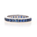 White Gold Sapphire Eternity Wedding Band - 14k Round 1.90ctw Ring Size 7 1/2 White Gold Sapphire Eternity Wedding Band - 14k Round 1.90ctw Ring Size 7 1/2