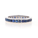 White Gold Sapphire Eternity Wedding Band - 14k Round 1.90ctw Ring Size 7 1/2 White Gold Sapphire Eternity Wedding Band - 14k Round 1.90ctw Ring Size 7 1/2