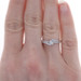 White Gold Diamond Bypass Engagement Ring - 14k Princess .16ctw Promise White Gold Diamond Bypass Engagement Ring - 14k Princess .16ctw Promise