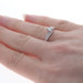 White Gold Diamond Bypass Engagement Ring - 14k Princess .16ctw Promise White Gold Diamond Bypass Engagement Ring - 14k Princess .16ctw Promise