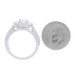 White Gold Diamond Double Halo Engagement Ring - 14k Rnd 1.55ctw GIA Hidden Halo White Gold Diamond Double Halo Engagement Ring - 14k Rnd 1.55ctw GIA Hidden Halo