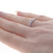 White Gold Ruby & Diamond Wedding Band - 14k Round .54ctw Stackable Ring White Gold Ruby & Diamond Wedding Band - 14k Round .54ctw Stackable Ring