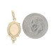 Yellow Gold Opal & Diamond Pendant - 14k Oval Cabochon 2.03ctw Yellow Gold Opal & Diamond Pendant - 14k Oval Cabochon 2.03ctw