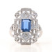 White Gold Sapphire & Diamond Ring - 14k Emerald Cut 1.43ctw White Gold Sapphire & Diamond Ring - 14k Emerald Cut 1.43ctw