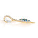 Yellow Gold Apatite & White Topaz Cluster Pendant -10k Rnd .73ctw Flower Blossom Yellow Gold Apatite & White Topaz Cluster Pendant -10k Rnd .73ctw Flower Blossom
