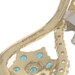 Yellow Gold Apatite & White Topaz Cluster Pendant -10k Rnd .73ctw Flower Blossom Yellow Gold Apatite & White Topaz Cluster Pendant -10k Rnd .73ctw Flower Blossom