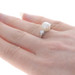 Platinum Akoya Pearl & Diamond Ring - Round Brilliant .34ctw Platinum Akoya Pearl & Diamond Ring - Round Brilliant .34ctw