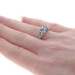 White Gold Sapphire & Lab-Created Sapphire Art Deco Ring 14k .86ctw Vintage6 1/2 White Gold Sapphire & Lab-Created Sapphire Art Deco Ring 14k .86ctw Vintage6 1/2