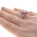 Yellow Gold Lab-Created Sapphire Vintage Cocktail Solitaire Ring 10k Emer 6.18ct Yellow Gold Lab-Created Sapphire Vintage Cocktail Solitaire Ring 10k Emer 6.18ct