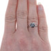 White Gold Black Diamond Solitaire Engagement Ring - 14k Round 2.38ct Treated White Gold Black Diamond Solitaire Engagement Ring - 14k Round 2.38ct Treated