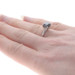 White Gold Black Diamond Solitaire Engagement Ring - 14k Round 2.38ct Treated White Gold Black Diamond Solitaire Engagement Ring - 14k Round 2.38ct Treated
