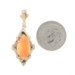 Yellow Gold Shell Vintage Pendant - 10k Carved Cameo Silhouette Yellow Gold Shell Vintage Pendant - 10k Carved Cameo Silhouette