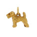 Yellow Gold Terrier Dog Charm - 9k Pet Canine Yellow Gold Terrier Dog Charm - 9k Pet Canine